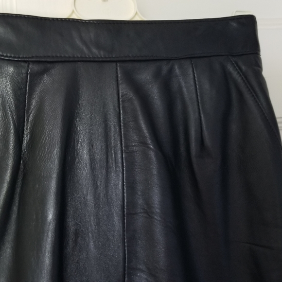 Vintage Leather Pencil Skirt - Picture 3 of 5